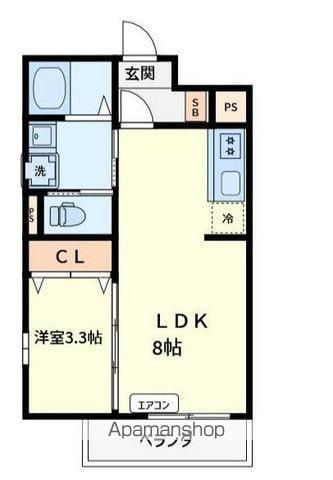 アバンテ向島(1LDK/4階)の間取り写真