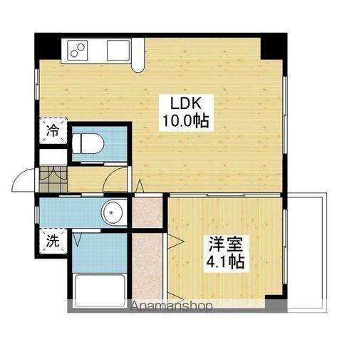 メゾン辻町(1LDK/2階)の間取り写真