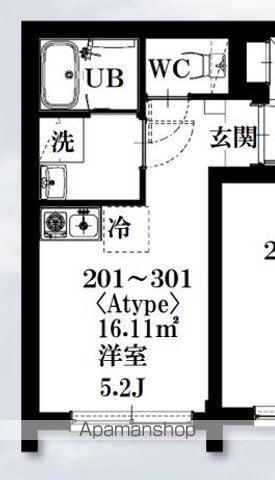 シャッツクヴェレ高円寺北(ワンルーム/3階)の間取り写真