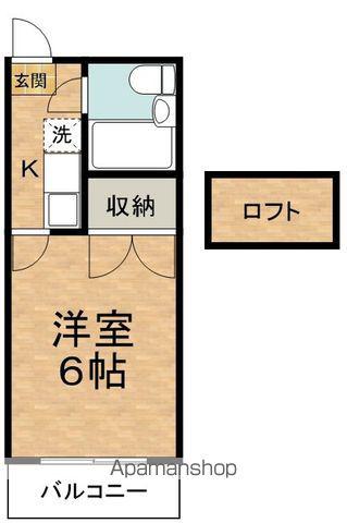 BELLA VITA エルム穂高(1K/1階)の間取り写真