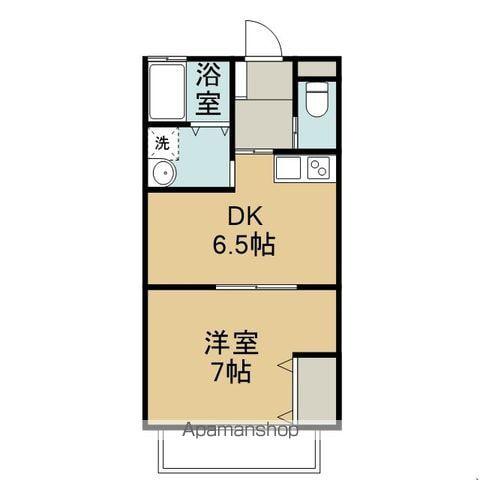 ファインクローバー(1DK/2階)の間取り写真