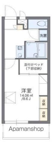 レオパレスドリーム(1K/3階)の間取り写真