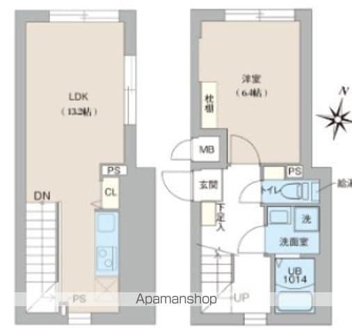クリオ ラモード目黒洗足(1LDK/4階)の間取り写真