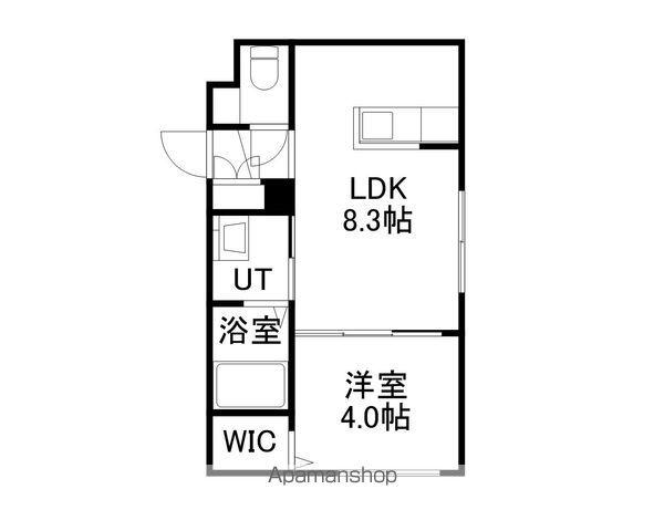 LIEN KITAHIROSHIMAⅢ(1LDK/1階)の間取り写真