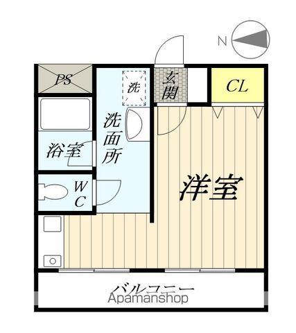 グランディール・セブン(ワンルーム/9階)の間取り写真