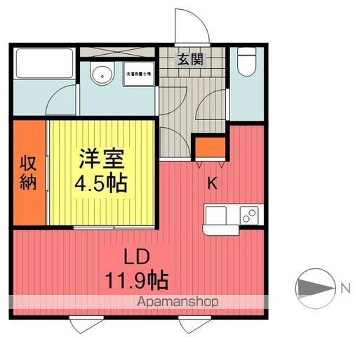 メゾン・ド・マイスター(1LDK/4階)の間取り写真