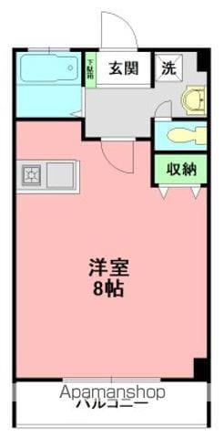 コーポ産興桜台Ⅱ(1K/2階)の間取り写真