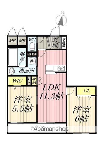 LS PLUS八潮(2LDK/1階)の間取り写真