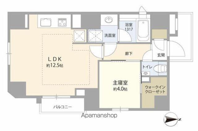 ピアース新宿三丁目(1LDK/7階)の間取り写真