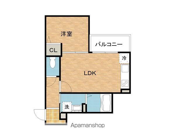 AREGRIA泉佐野サウス(1LDK/1階)の間取り写真