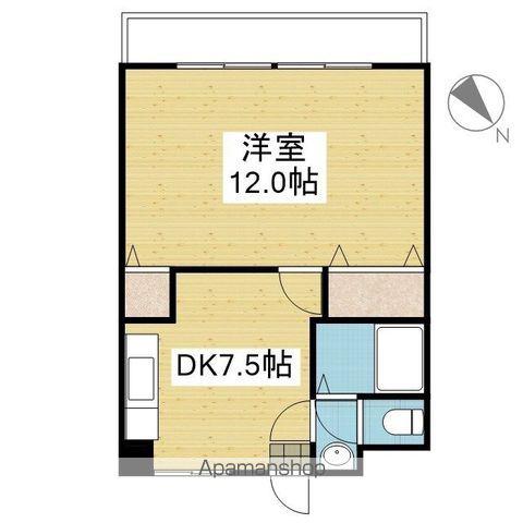 オックスフォード サーカス石手(1DK/2階)の間取り写真