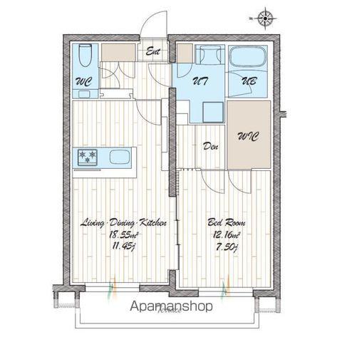 QUADOR NOIE 池下(1LDK/1階)の間取り写真