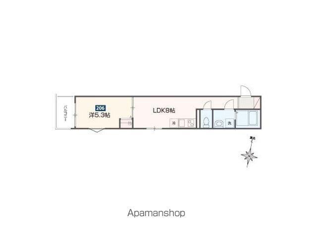 クラブレジデンス東青梅(1LDK/2階)の間取り写真