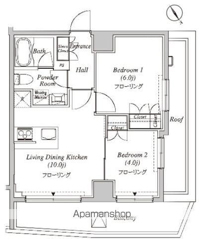 カーサスプレンディッド小石川(2LDK/6階)の間取り写真