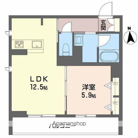 パークレジデンス香久池(1LDK/1階)の間取り写真