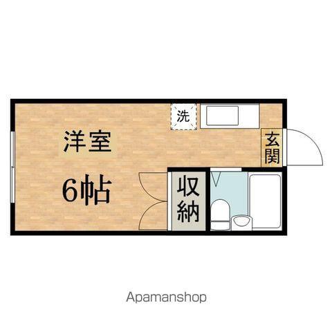 マルナカハイツA(ワンルーム/1階)の間取り写真