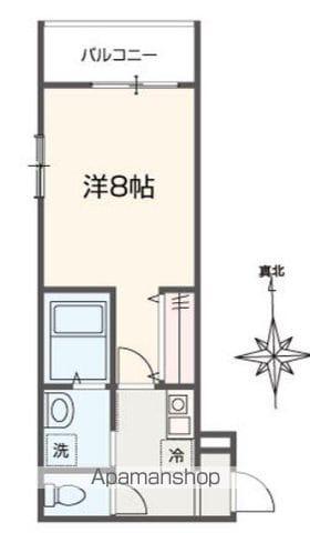 MELLAS東青梅(1K/3階)の間取り写真