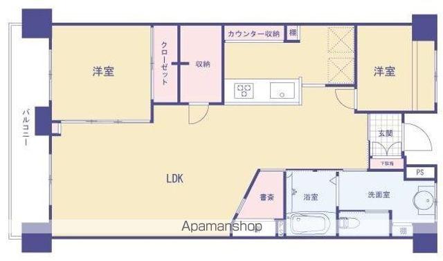 スプリングパレス青梅(2SLDK/7階)の間取り写真