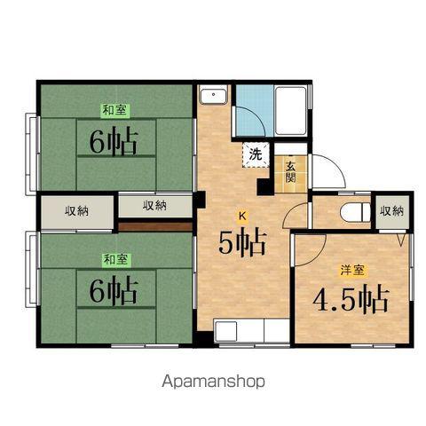 エーデルワイス(3K/2階)の間取り写真