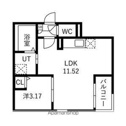 JACK KAMIGOⅡ(1LDK/1階)の間取り写真