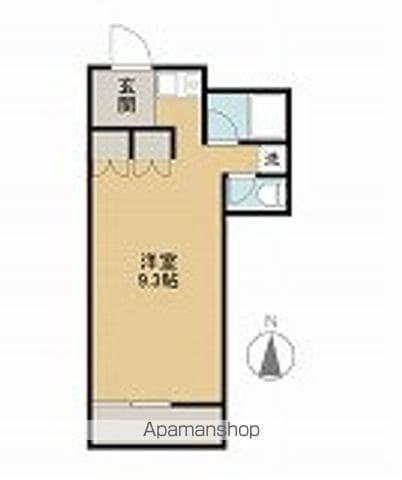 Mフラッツ(ワンルーム/3階)の間取り写真