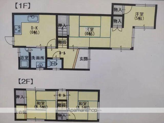 和歌山線 下井阪駅 徒歩25分 2階建 築48年(4DK)の間取り写真