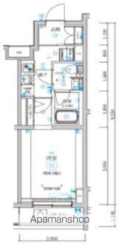 REGOLITH板橋本町(1K/1階)の間取り写真