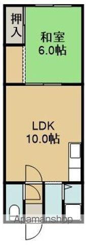 カーサウーノⅡ(1LDK/3階)の間取り写真