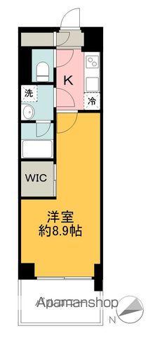 アルティジャーノディーズ狭山(1K/3階)の間取り写真