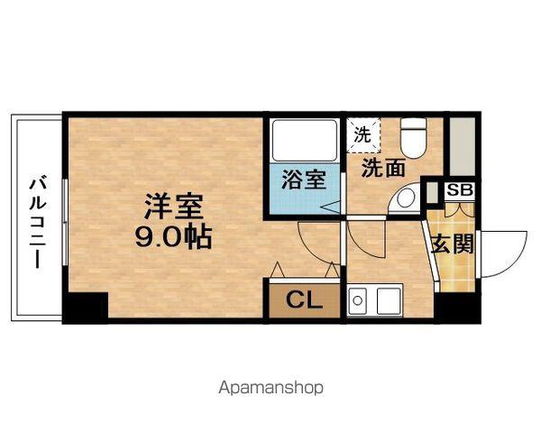 PLADIOTEMMASERENITE(1K/9階)の間取り写真