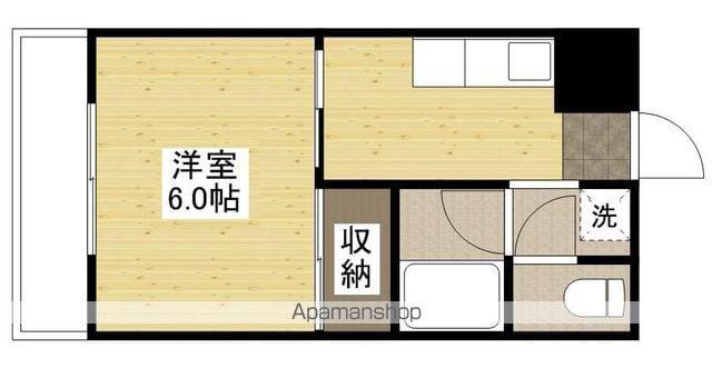 A・P一原(1K/2階)の間取り写真