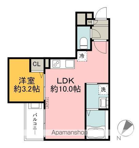 JACK UNOKIⅠ(1LDK/1階)の間取り写真