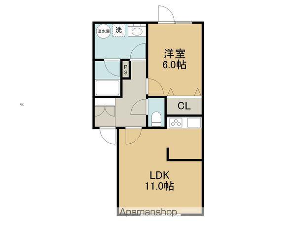 パークサイドアベニューⅤ(1LDK/1階)の間取り写真