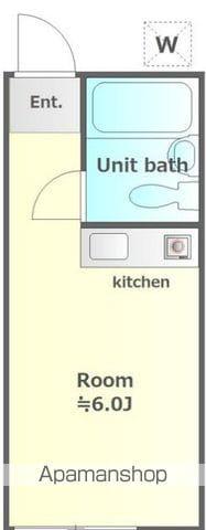 フィフティストーム(ワンルーム/1階)の間取り写真