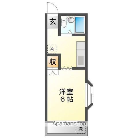 エリーゼの森(1K/3階)の間取り写真