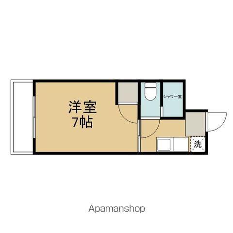 ウッディコーポラスA(1K/2階)の間取り写真