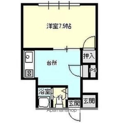 ハウス10(1K/1階)の間取り写真