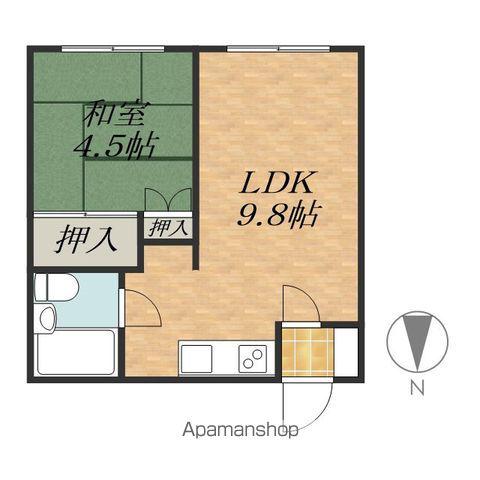 コーポスカイハイ(1LDK/1階)の間取り写真