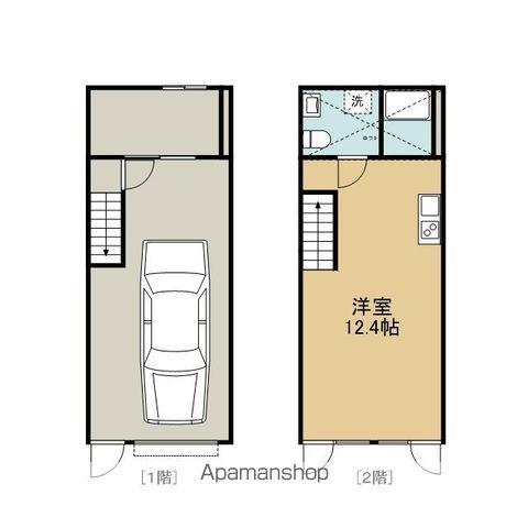 AREA 053 SITE-M(ワンルーム/2階)の間取り写真