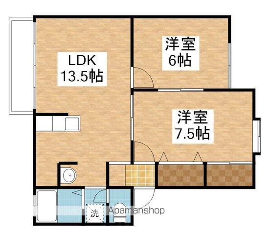 ガーデンシティハウスD(2LDK/2階)の間取り写真