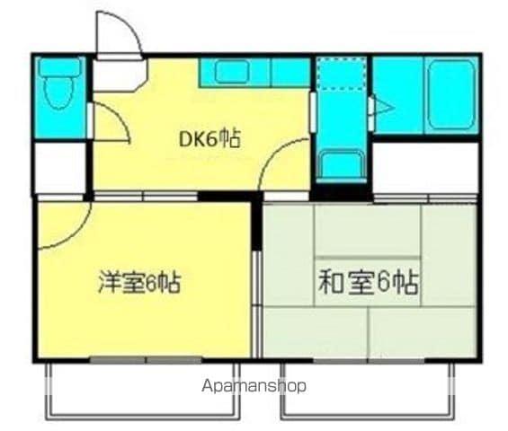 サンガーデン西馬橋(2DK/1階)の間取り写真