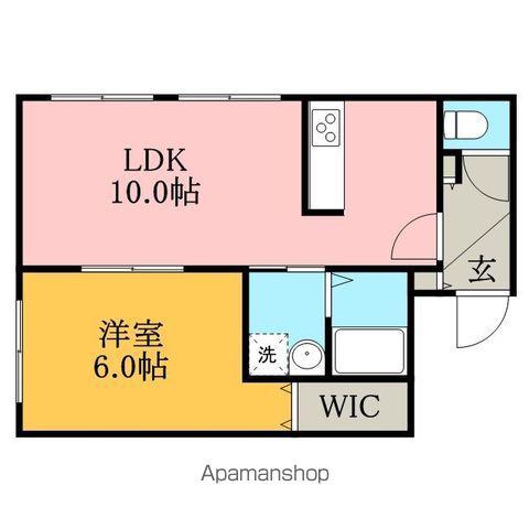 メゾンドノール(ワンルーム/5階)の間取り写真