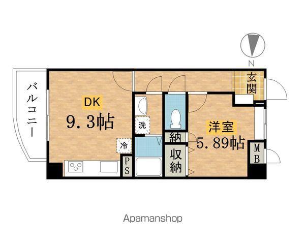 LOIRE(1LDK/6階)の間取り写真