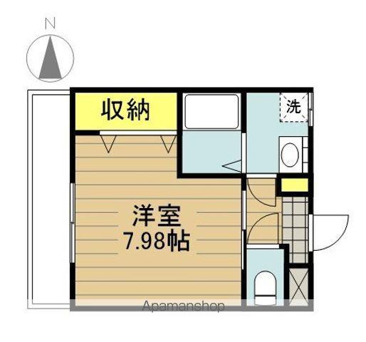 LUPINUS・N(ワンルーム/2階)の間取り写真