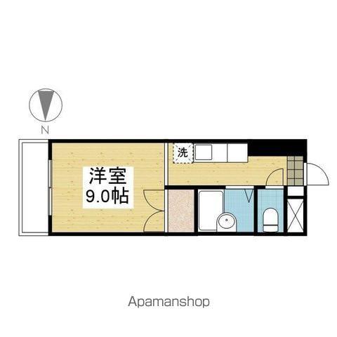 キャッスル朝生田東棟(ワンルーム/3階)の間取り写真