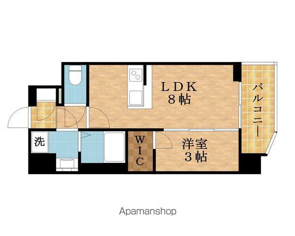 エスリード大阪城イースト(1LDK/10階)の間取り写真