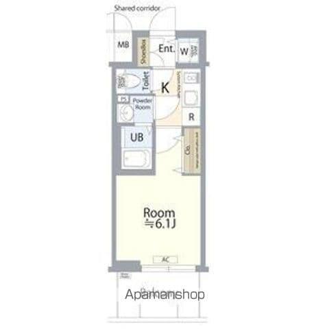 エスプレイス名古屋神宮前(1K/15階)の間取り写真