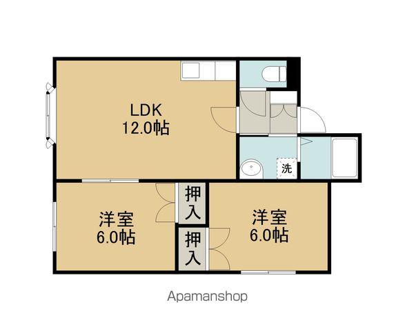 ルネッサンスハイム(2LDK/3階)の間取り写真