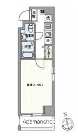 GRANPASEO高円寺南(1K/2階)の間取り写真