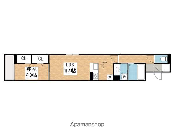 エトワール桜山II(1LDK/3階)の間取り写真